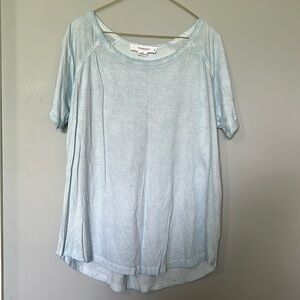 Women’s workshop republic clothing blue shirt size 0x great condition